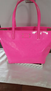 Kate Spade Hot Pink Hearts Tote Bag