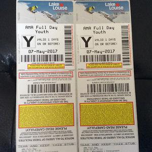 Lake Louise Youth Full Day Lift Ticket