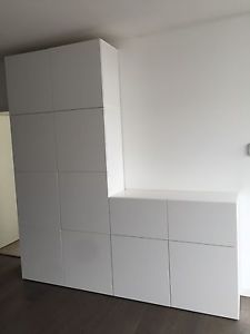 Large like new besta wall cabinet