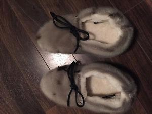 Mint Condition Seal Skin Slippers