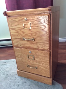 Oak filling cabinet