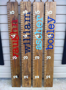 PERSONALIZED WOODEN GROWTH CHARTS