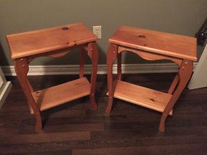 Pine side tables