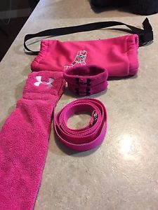 Pink football accessories