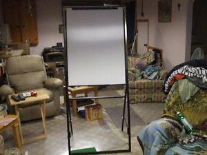 Portable Easel type White board with case