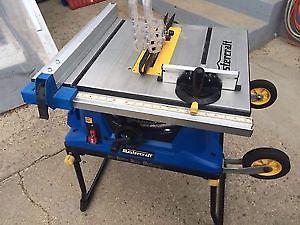 Portable light weight 10" table saw by Mastercraft
