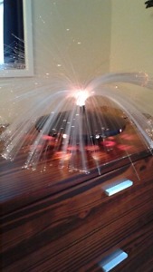 ROTATING ELECTRIC FIBRE OPTIC LAMP