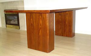 Rosewood veneer dining table