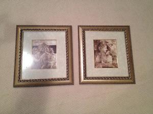 Set of 2 Pictures in High End Picture Frames