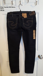 Silver and Guess jeans size  and 30. Like new!