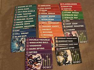 Skylanders Spyro's Adventure cards
