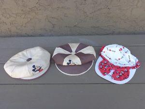 Three vintage Mickey Mouse Hats