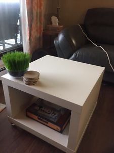 Two IKEA end tables