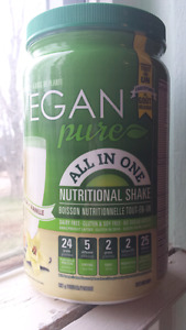 Vegan pure nutritional shake vanilla flavor
