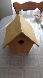 Wooden bird house you can paint it any color you want