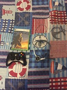 Xbox game and controller and mic