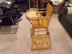 antique highchair