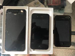 1 IPhone 6 and 2 IPhone 4's