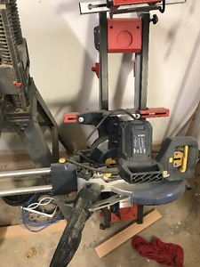 10" sliding miter saw with stand
