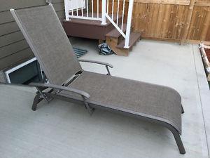 2 Reclining Patio Lounge Chairs.