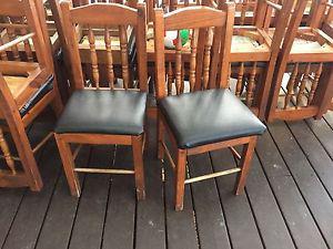 26 newly upholstered wooden chairs  obo
