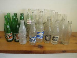 27 Old Soda Pop Bottles