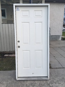 36 x 80 RH pre-hung steel insulated door