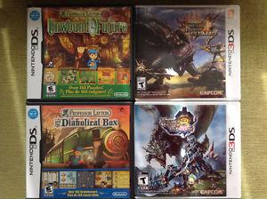 3DS games_Monster Hunter and Prof. Layton