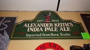 Alexander Keith's Wooden Beer Sign.