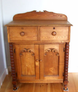 Antique oak bureau