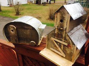 Bird houses hardwood old pallets