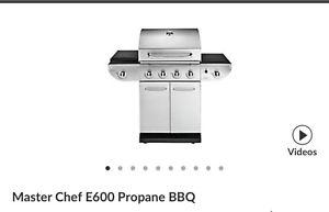 Brand new in box master chef E600 propane BBQ