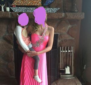 Bright Pink Prom Dress 3/4