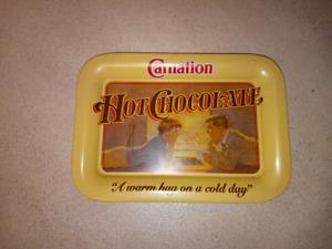 Carnation Hot Chocolate Tray