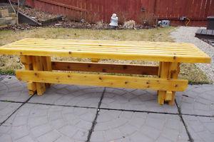 Cedar Bench, New, Hand Crafted Locally
