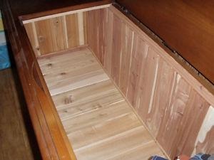 Cedar lined Cherry wood chest