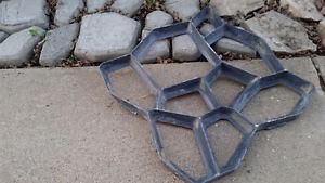 Concrete sidewalk brick forms/paving stones