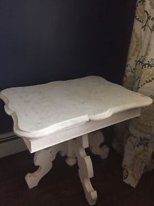 Country marble top coffee table/side table