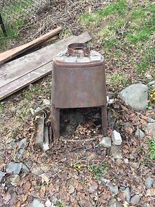 FREE pot belly stove for backyard firepit