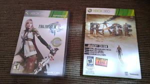 Final Fantasy 13 & RAGE for Xbox 360