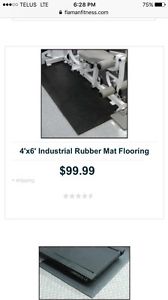Flaman Fitness 4x 6' Industrial Rubber Mat