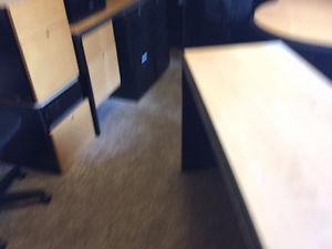 GREAT HUGE DESK, BOOKSELF,FILLING CABNITS ETC.