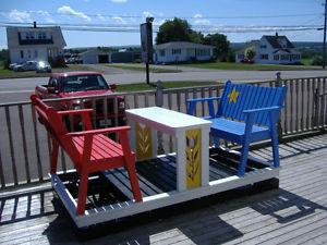 Glider swing on wheels