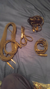 Guitar cords and stands
