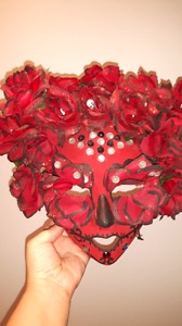 Hand crafted plaster mask.