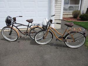 His & Her Huffy Cruisers