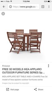 IKEA Applaro Patio Set