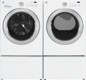 Kenmore front load washer and dryer set.