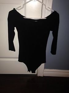LIKE NEW BLACK BODY SUIT SIZE SMALL VERY STRETCHY