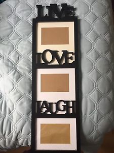 "LIVE LOVE LAUGH" picture frame
